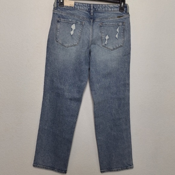 KanCan Maurices Distressed High Rise Porkchop Pocket Straight Jeans Size 28 - Picture 9 of 14
